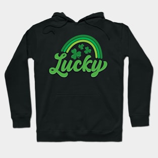 Lucky Vibes Positive Slogan Funny Irish Saint Patrick's Day Hoodie